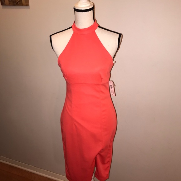 Bisou Bisou Michele Bohbot Coral Dress - Picture 2 of 3